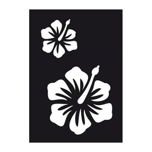 Krick SPRAYCRAFT Airbrush Schablone HIBISCUS / 493319