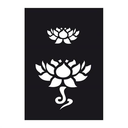 Krick SPRAYCRAFT Airbrush Schablone LOTUS / 493320