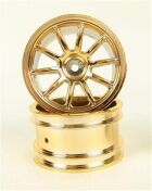 CEN Racing Felgen 10 breit B/R gold (2) / 611761