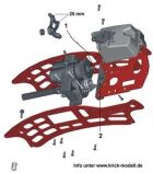 CEN Racing Abstützung HZR+Motorplatte / 613797
