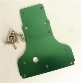 CEN Racing Getriebeschutzplatte Aluminium grün / 613877