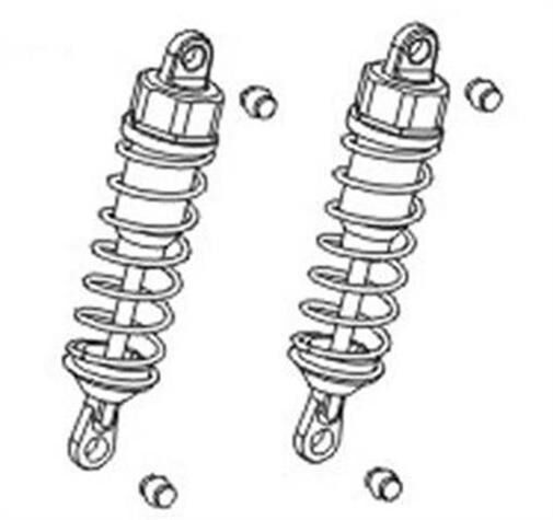 Krick ZD RACING Hintere Stoßdämpfer kpl. (2) / 646006