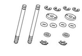 Krick ZD RACING Hintere Stoßdämpferwellen (2)...