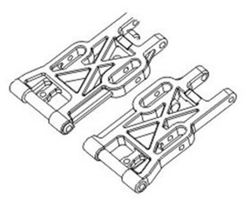 Krick ZD RACING Hintere Querlenker unten (2) / 646027