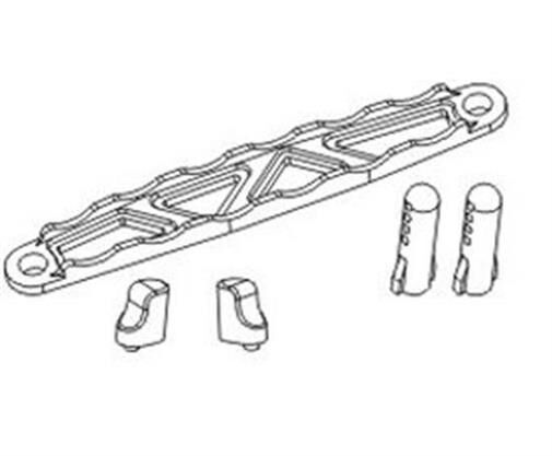 Krick ZD RACING Akkuhalterung Satz / 646041