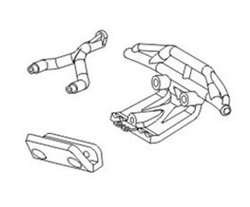 Krick ZD RACING Stoßfänger vorne/hinten Truggy 1:16 Satz / 646111