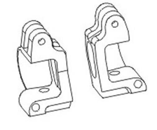 Krick ZD RACING Achsschenkelträger C-Hub Aluminium (2) / 646129