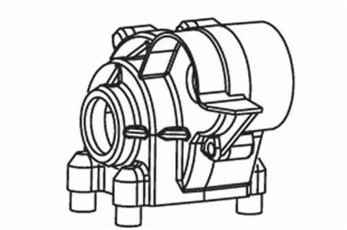 Krick ZD RACING Getriebegehäuse mitte / 648087