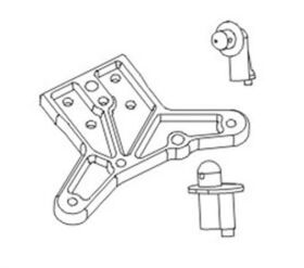 Krick ZD RACING Obere Platte vorne / 648132