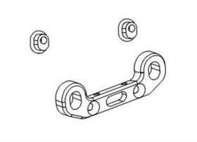 Krick ZD RACING Querlenkerstiftehalterung vorne oben...