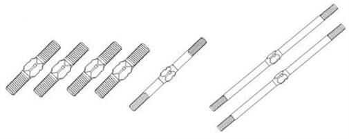 Krick ZD RACING Gestängesatz Truggy kpl. (7-teilig) / 648163