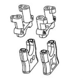 Krick ZD RACING Differentialhalterung mitte oben+unten /...