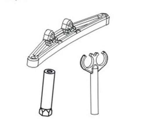 Krick ZD RACING Obere Platte hinten + Halter / 648193