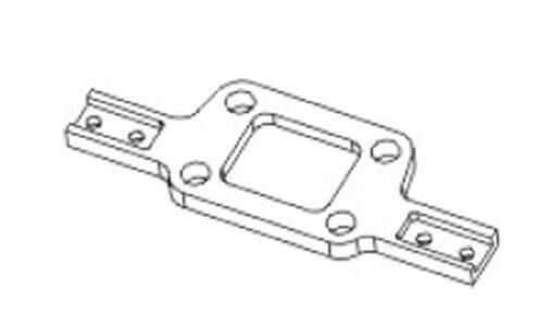 Krick ZD RACING Reduzierungsplatte Mitteldiff. CNC / 648256
