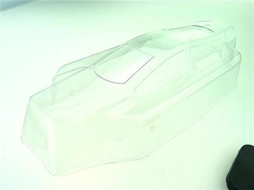 Krick HIMOTO Karosserie Buggy unklackiert PC XB E10 / 650902