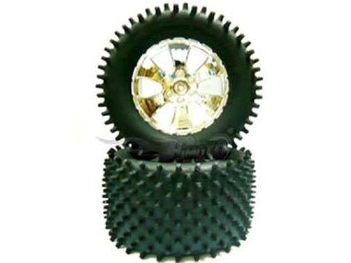 Krick HIMOTO Nail Radsatz mit 6-Speichen Chromfelge 1 Paar / 653202