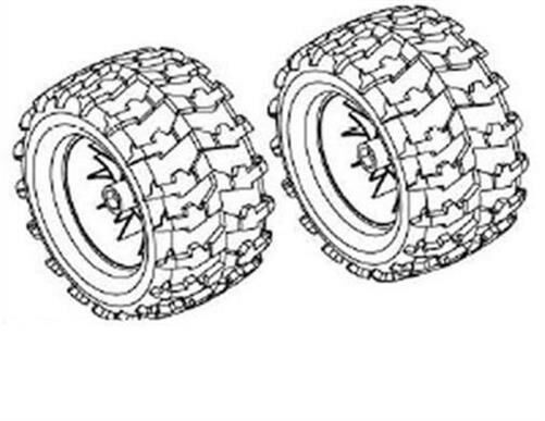 Krick HIMOTO Hawk Radsatz mit 6-Speichen Felge weiß 1 Paar / 653214