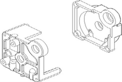 Krick IRC Racing Getriebehalterung Set Vulcan / 850712