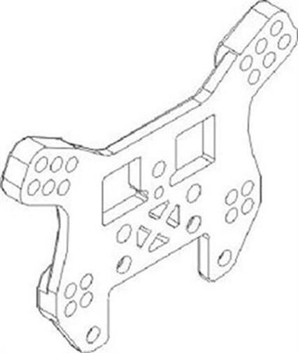 Krick IRC Racing Stoßdämpferhalter hinten 1:16 / 850727