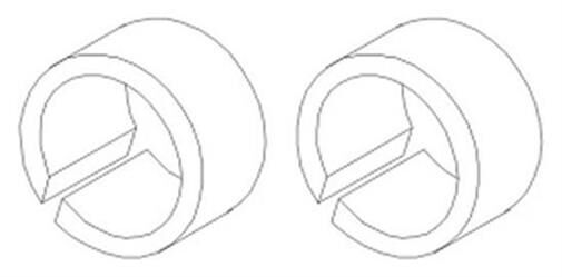 Krick IRC Racing Reifeneinlage heck 1:16 (2) / 850748