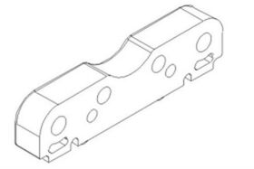 Krick IRC Racing Qerlenkerhalteplatte front unten...