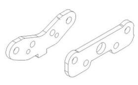 Krick IRC Racing Querlenkerstiftehalteplatten Satz / 850807