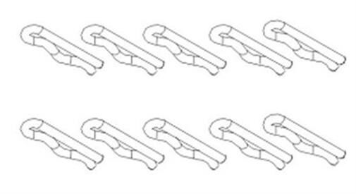 Krick IRC Racing Karosserieklammern (10) / 850833