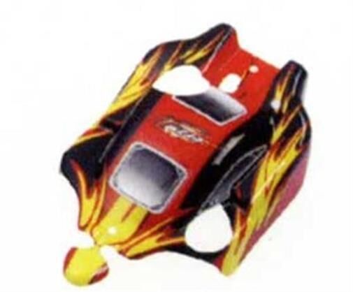 Krick IRC Racing Karosserie Vulcan schwarz/gelb / 850951