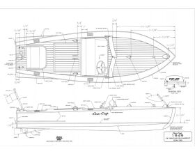 Dumas Boats Chris-Craft Racer 1949 RC Bausatz / ds1249