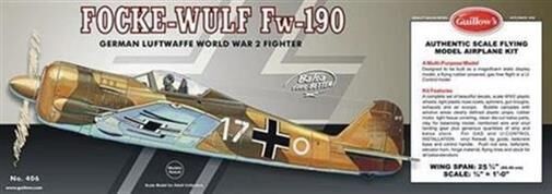 Krick GUILLOWS Focke-Wulf Fw-190 Balsabausatz / gu406