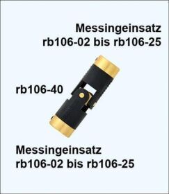 Krick RABOESCH Kupplungs-Messingeinsatz 1/8 Zoll / rb106-09