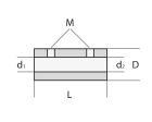 Raboesch Wellenkupplung 6/4mm L=30 mm / rb106-65