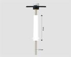 Krick RABOESCH Ersatzruderwelle mit Schaft 4 mm / rb107-05