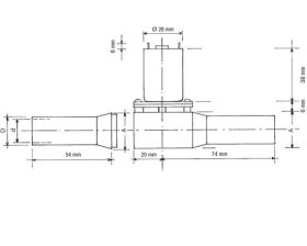 Krick RABOESCH Querstrahlruder 19x22 x 154 mm / rb108-03