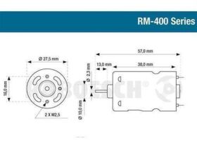 Krick RABOESCH Elektromotor Blue RM-400 6V / rb109-40