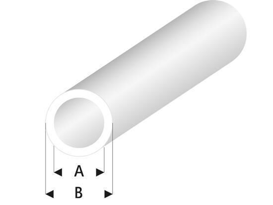 Krick RABOESCH ASA Rohr transparent weiß 4x5x330 mm (5) / rb423-57-3