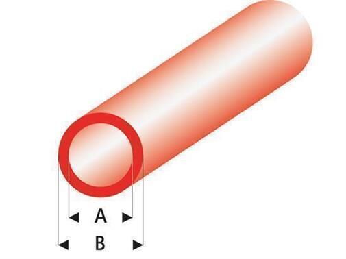 Krick RABOESCH ASA Rohr transparent rot 5x6x330 mm (5) / rb426-59-3