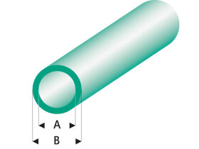 Raboesch ASA Rohr transparent grün 3x4x330 mm (5) /...