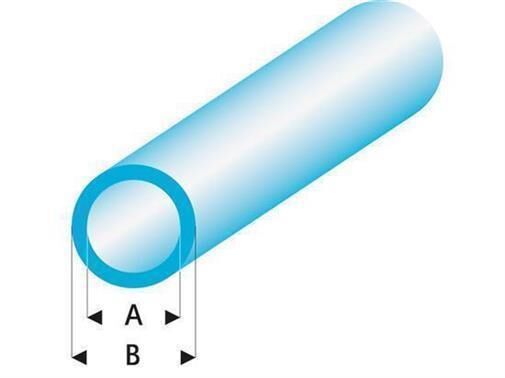 Krick RABOESCH ASA Rohr transparent blau 2x3x330 mm (5) / rb429-53-3