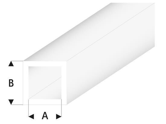 Krick RABOESCH ASA Quadrat Rohr transparent 3x4x330 mm (5) / rb430-55-3