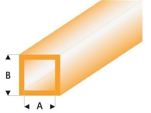 Krick RABOESCH ASA Quadrat Rohr transparent orange 5x6x330 mm (5) / rb433-59-3