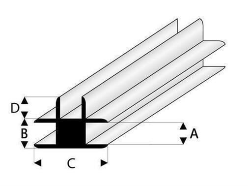 Krick RABOESCH ASA T-Verbindungs Profil 1x1000 mm / rb447-51