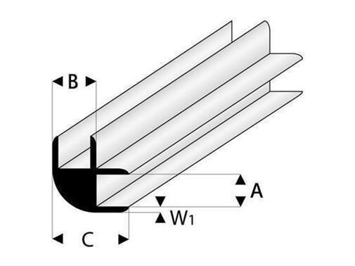 Krick RABOESCH ASA Eck Verbindungs Profil 2x330 mm (5) / rb449-53-3
