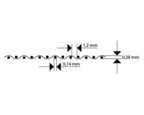 Krick RABOESCH Kunststoffgitter PVC Quadrat Struktur 0,32x185x290 mm (2) / rb611-01