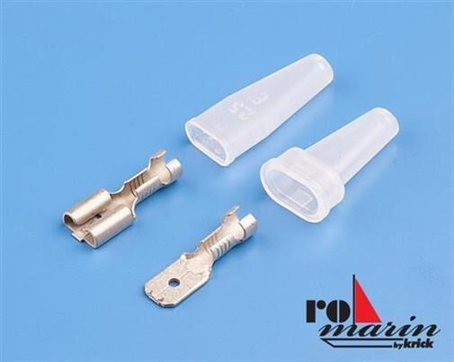 Krick ROMARIN Stecker/Buchse Faston 6,3 mm isoliert (6 Paar) / ro4039