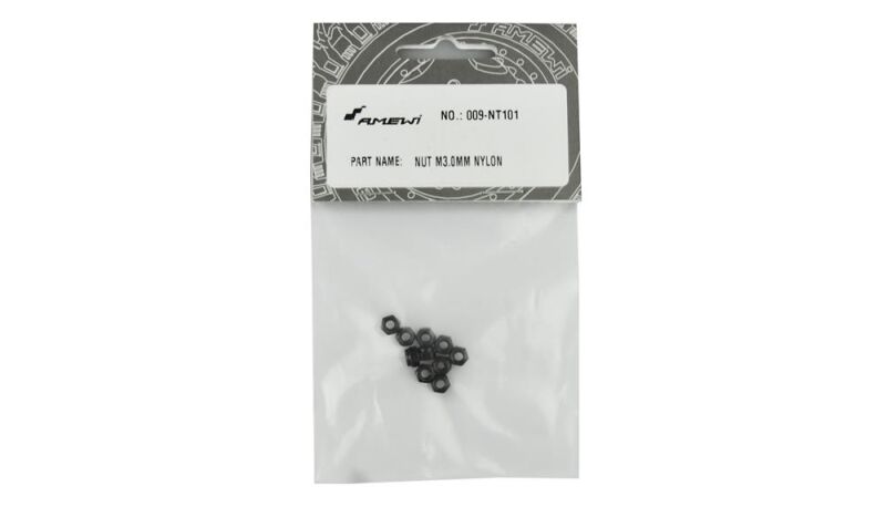Amewi NUT(M3.0MM NYLON) 10pcs EVO-X 6000 / 009-NT101