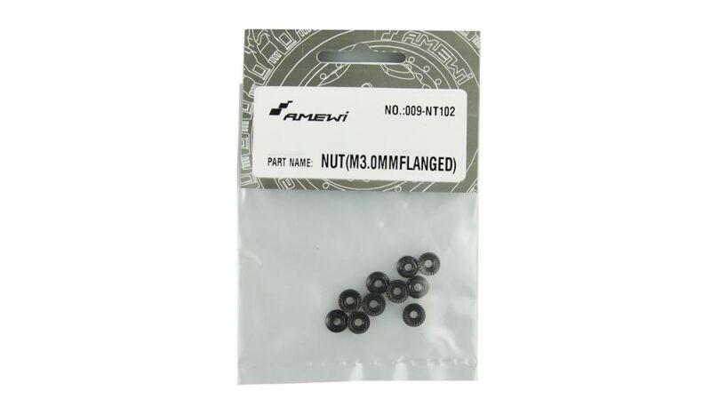 Amewi NUT(M3.0MMFLANGED) 10pcs EVO-X 6000 / 009-NT102