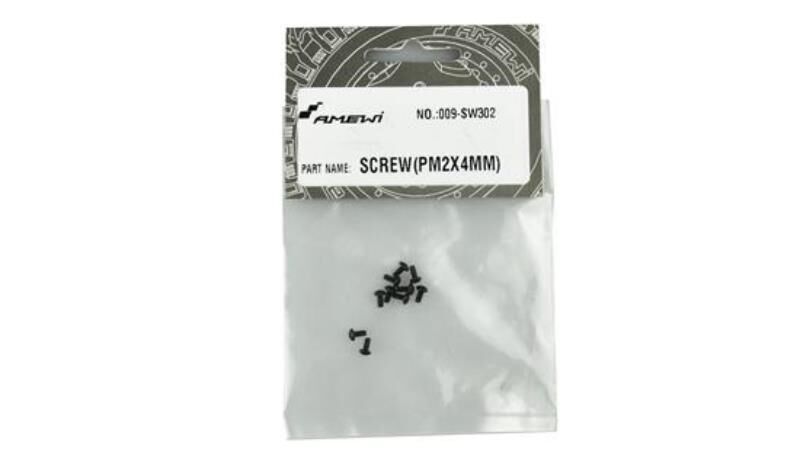 Amewi SCREW(PM2X4MM) 10pcs EVO-X 6000 / 009-SW302
