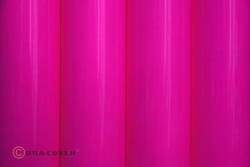 Oracover Bügelfolie fluoresz. neon-pink (2 Meter) / X3013