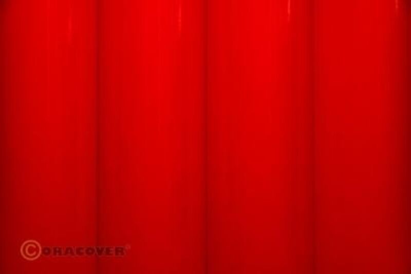 Oracover Bügelfolie fluoresz. rot (2 Meter) / X3019